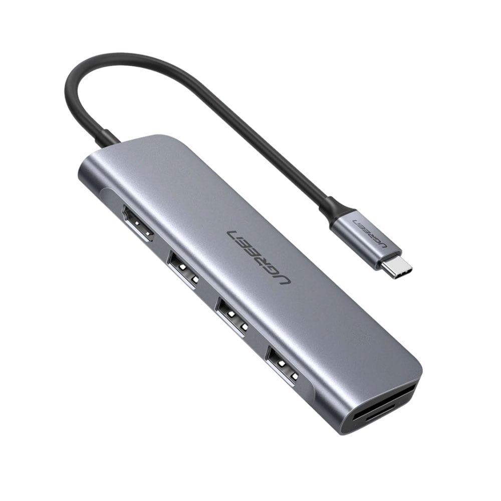 USB-C Hub med kortleser og HDMI-port