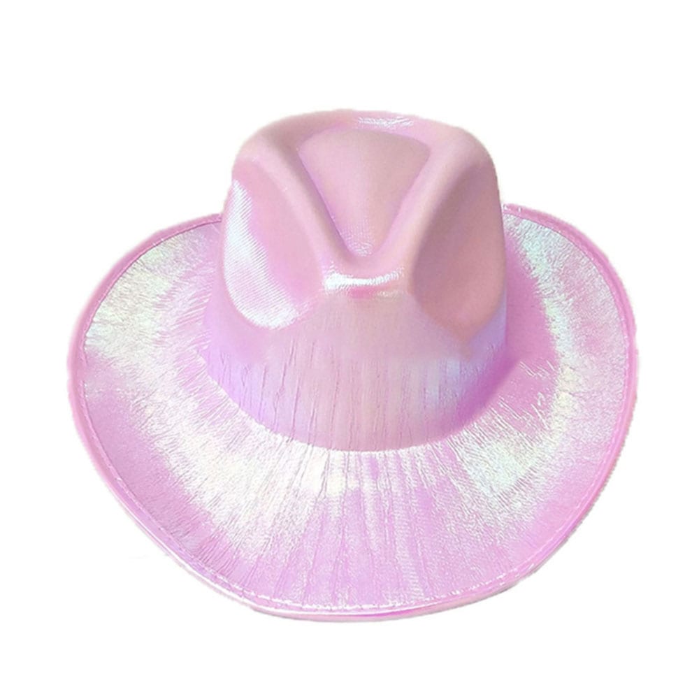Iriserende Cowboyhatt - Rosa
