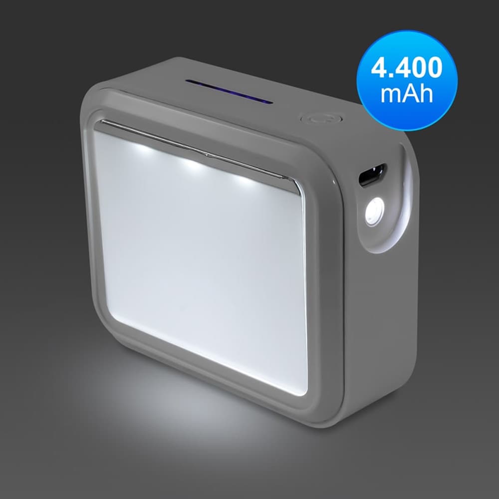 Metmaxx Powerbank 4400mah med LED-belysning