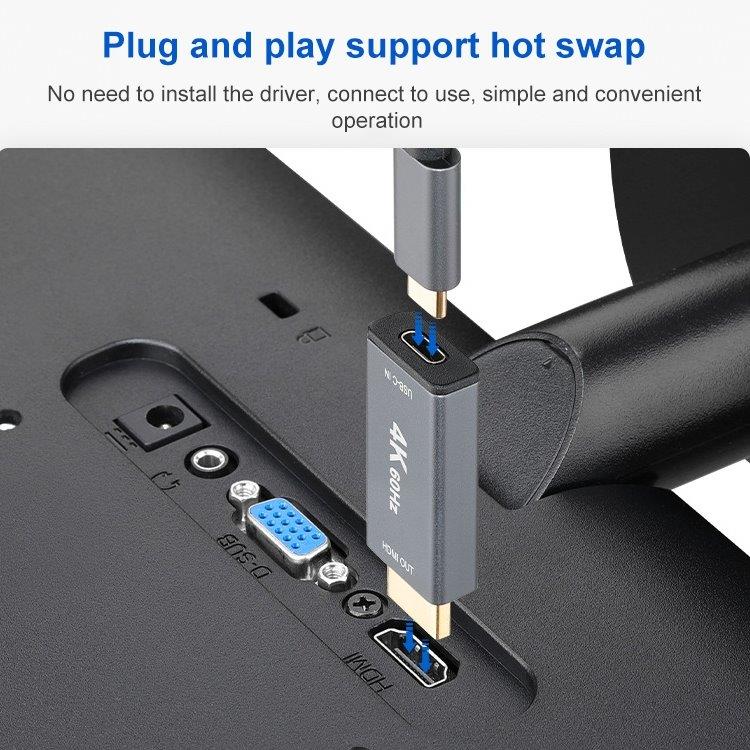 USB Type-C Hun til HDMI hane Adapter