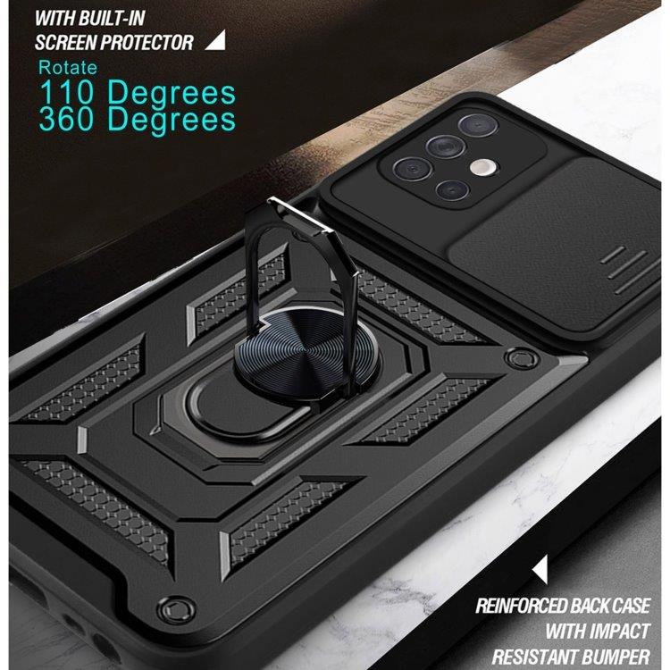 Beskyttelsedeksel med kamerabeskyttelse & Magnet Samsung Galaxy A51 Sort