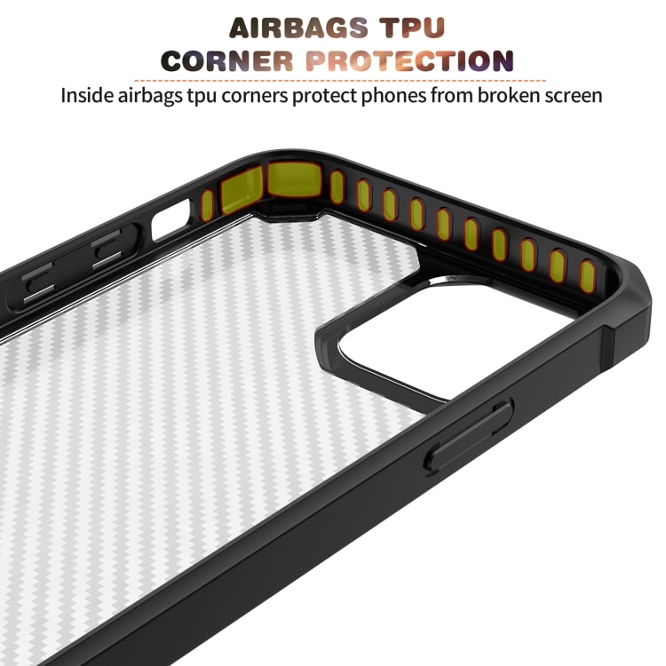 Beskyttende bakdeksel til iPhone 13 Sort / karbon