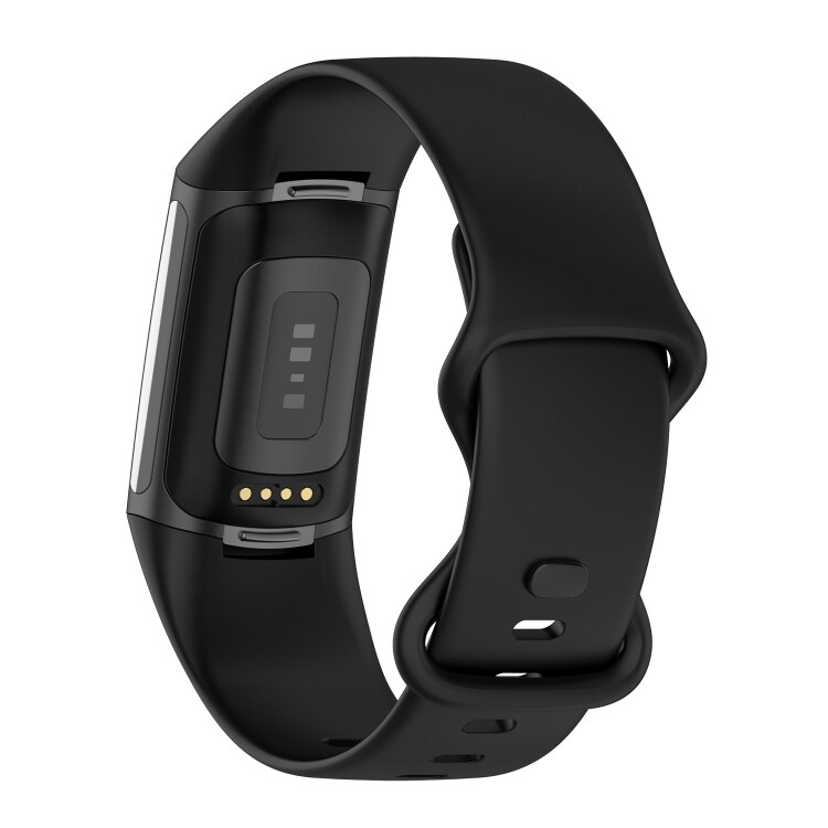 Silikonarmbånd for Fitbit Charge 5 L - Sort