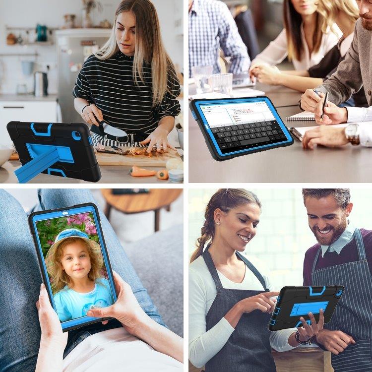 Shockproof Deksel med stativ Samsung Galaxy Tab A7 10.4 (2020) Sort/Blå