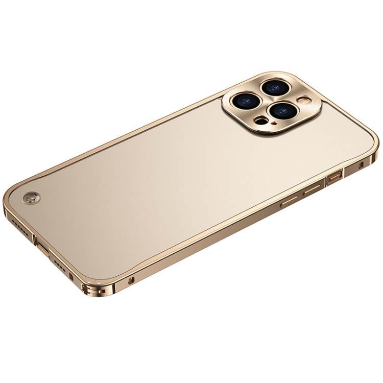 Mobildeksel med metallkanter iPhone 12 Pro Gull