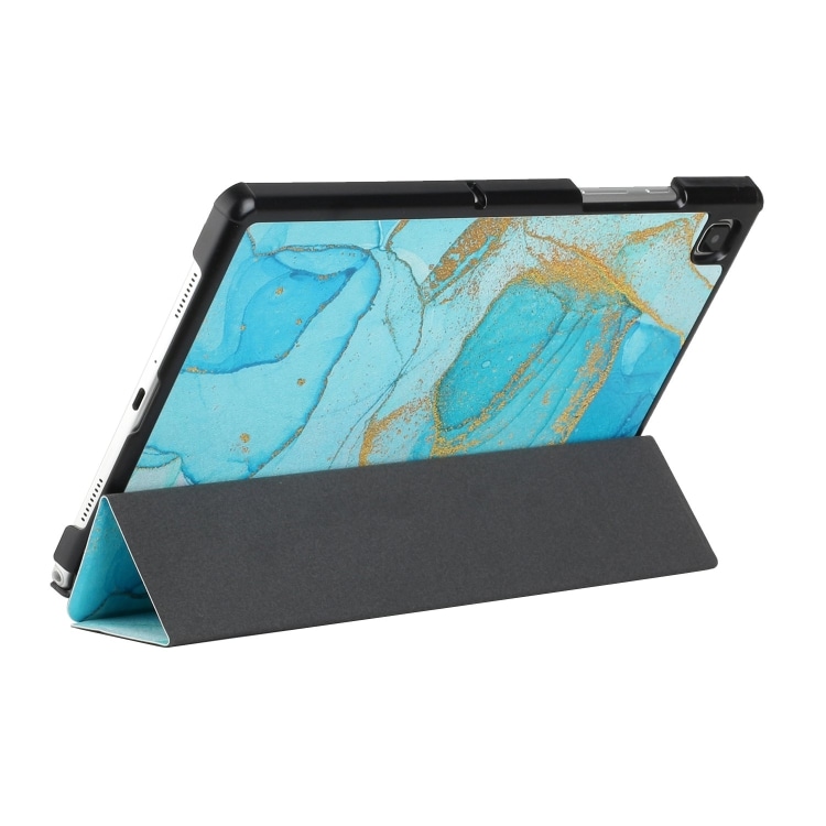Trifold Designdeksel Samsung Galaxy Tab A7 10.4 2020 - Marmor/Sand