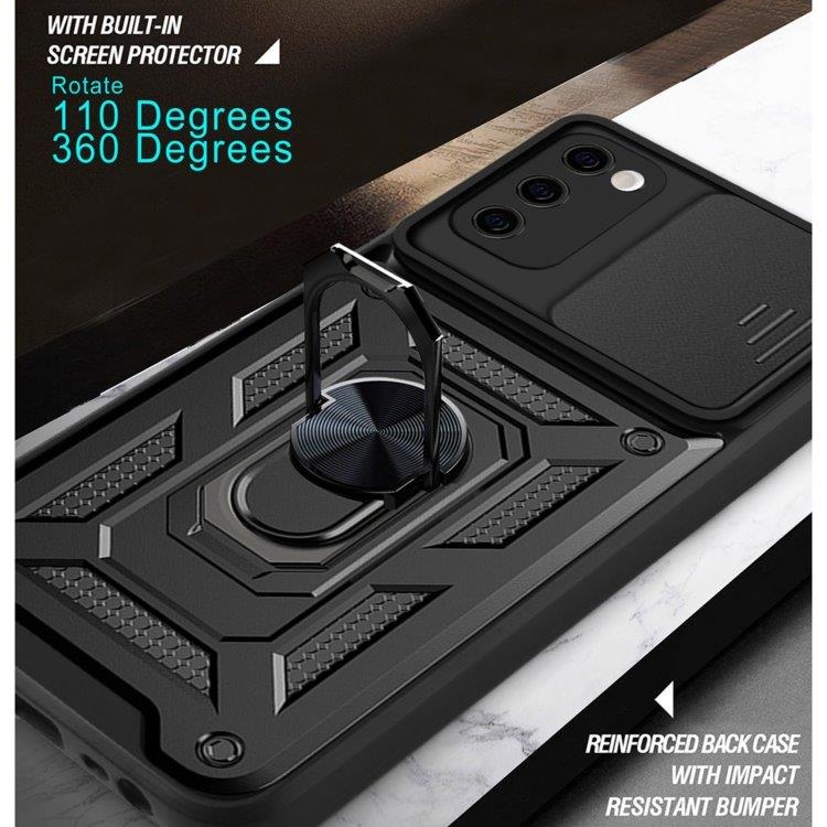 Beskyttelsedeksel med kamerabeskyttelse & Magnet Samsung Galaxy S20 FE Sort