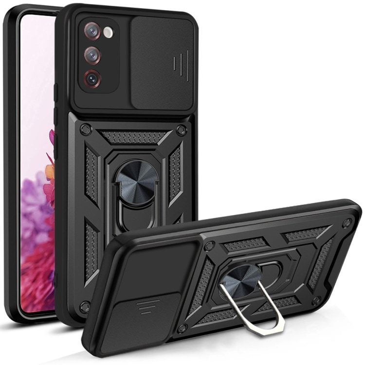 Beskyttelsedeksel med kamerabeskyttelse & Magnet Galaxy S20 FE Sort