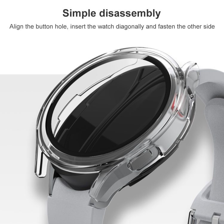 Skjermbeskytter og beskyttelsesdeksel Samsung Galaxy Watch 4 40mm- Clear