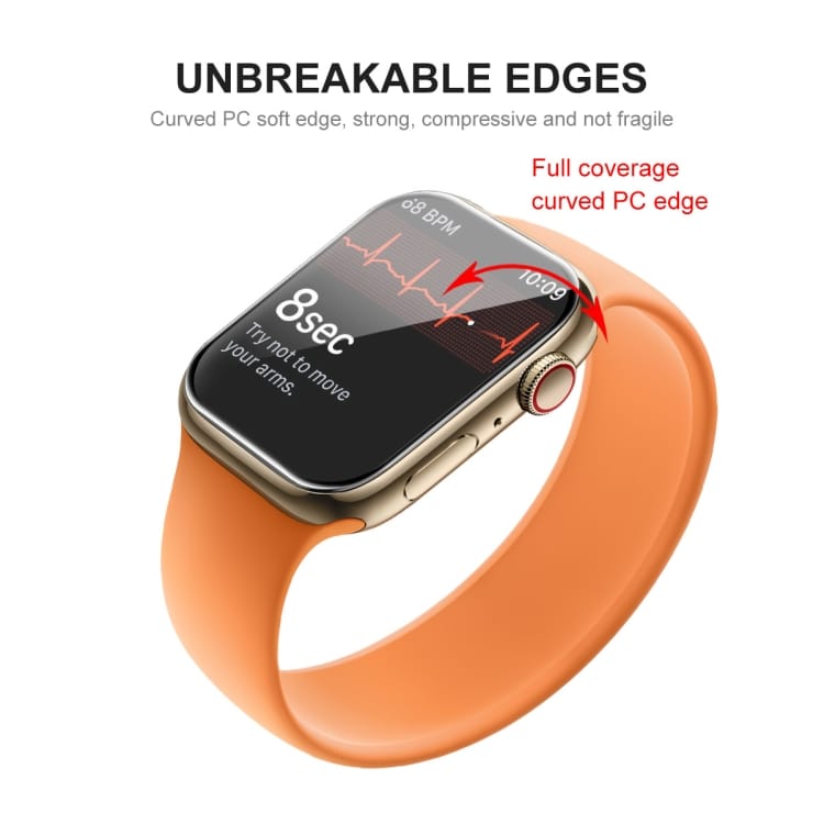 Skjermbeskyttelse 3D for Apple Watch Series 7 41mm 2-pakning