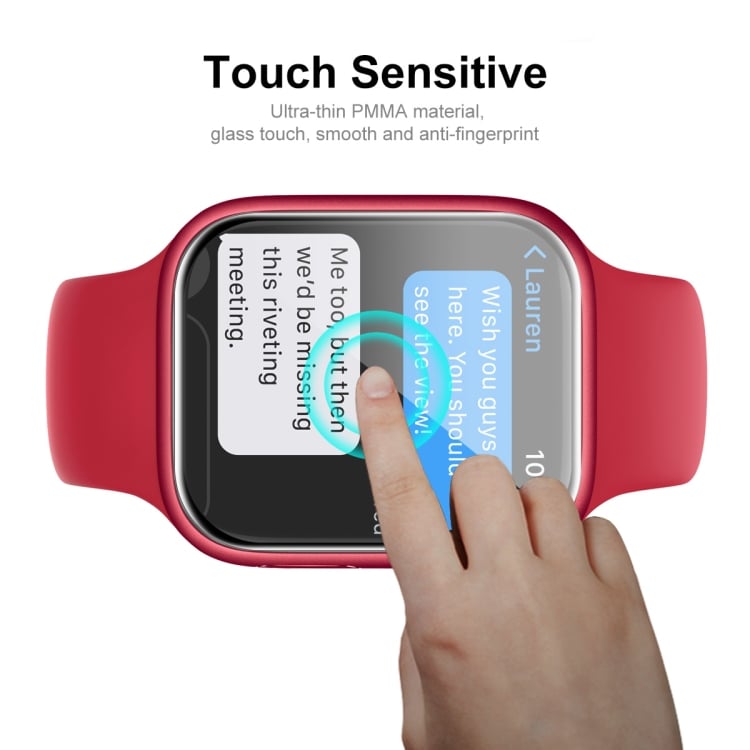Skjermbeskyttelse 3D til Apple Watch Series 7 45mm 2-pakning