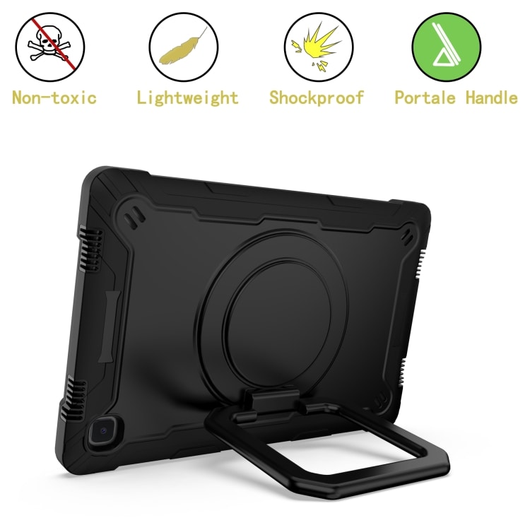 Shockproof 360 Deksel med stativ Samsung Galaxy Tab A7 10.4 (2020) Sort