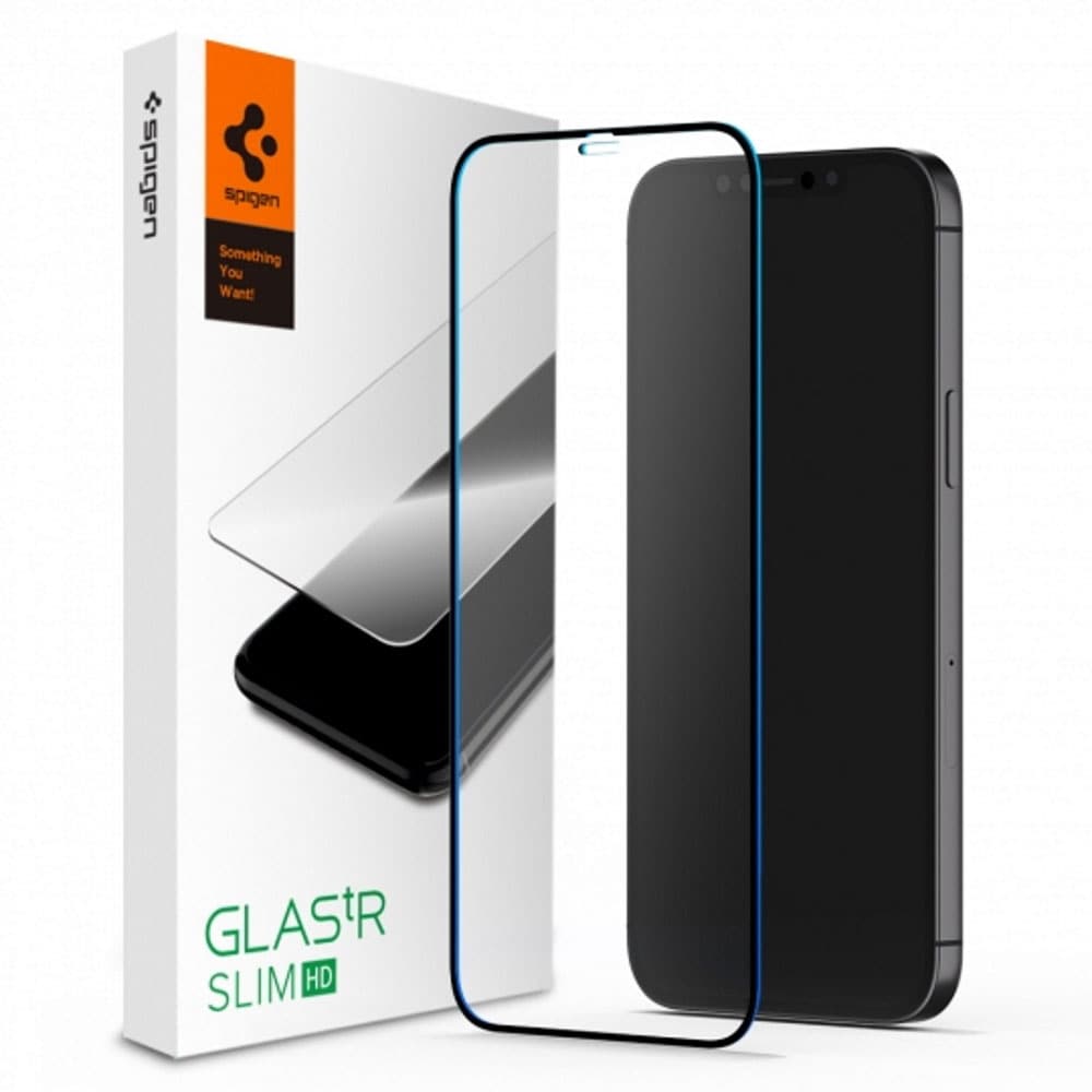 Spigen Temperert Glas.tR Slim FC Phone 12 Pro Max
