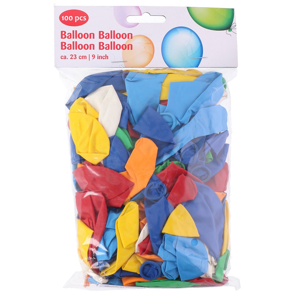 100-pakning ballonger - 23cm
