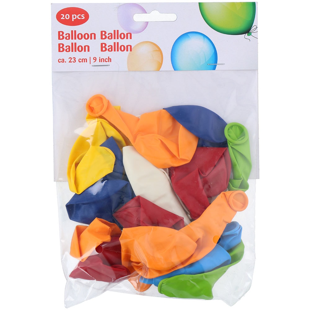 20-pakning ballonger - 23cm