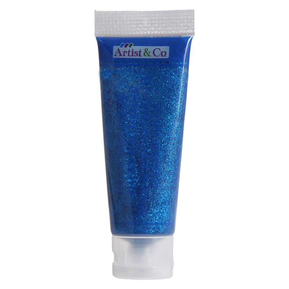 Artico akrylmaling glitter 75ml - Blå