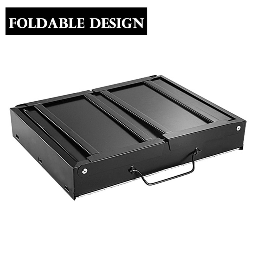 Minigrill / portabel sammenleggbar kullgrill med bærehåndtak for camping, piknik og turer