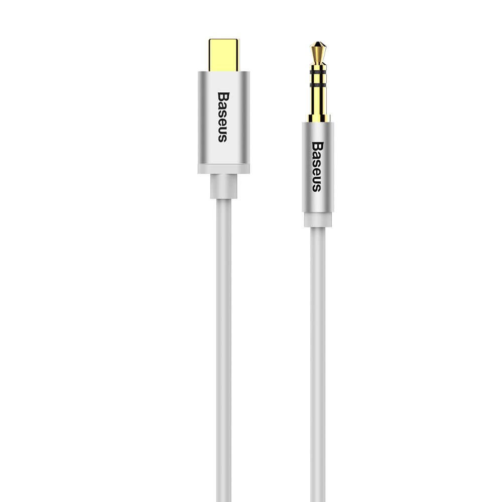 Baseus Yiven M01 Lydkabel USB-C - 3,5 mm 1,2 m Hvit
