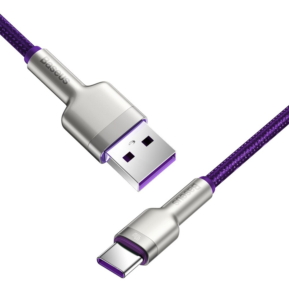 Baseus Cafule Metal USB - USB-C 40W 2 m Lilla