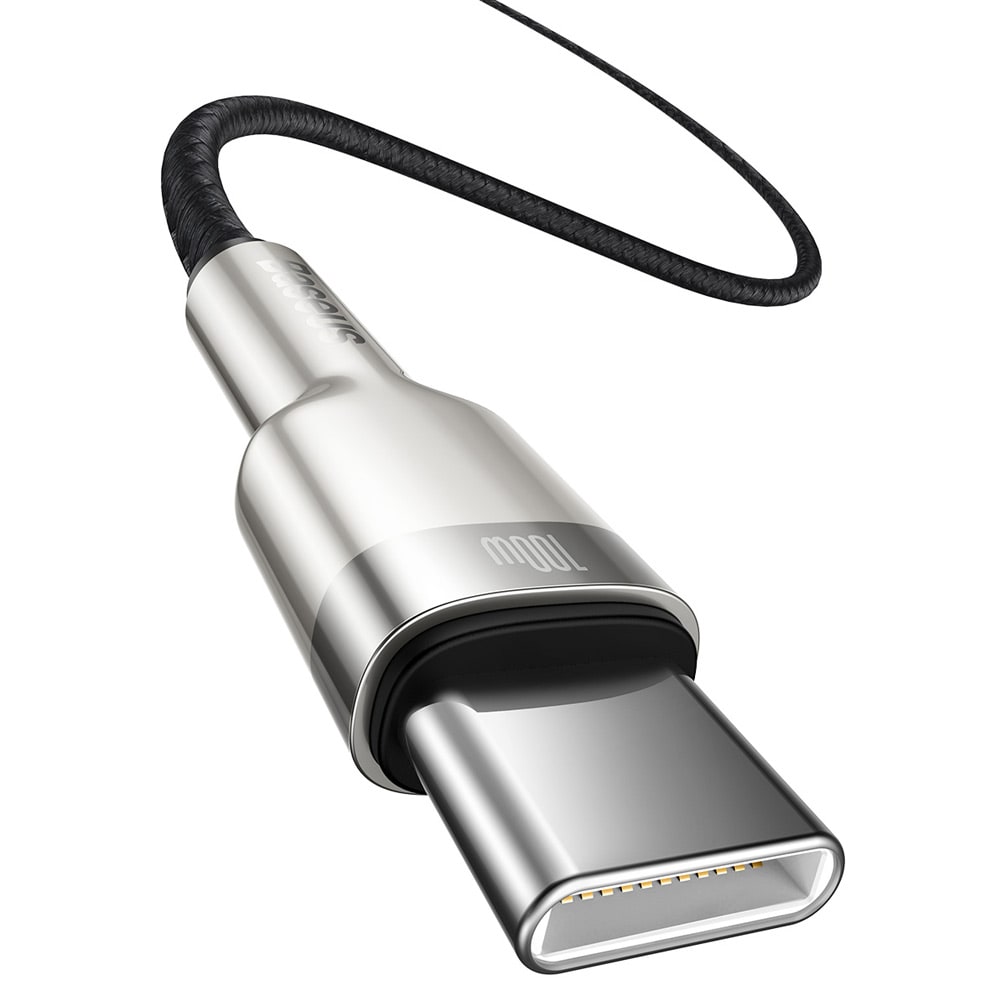 Baseus Cafule Metal USB-C - USB-C 100W 2 m Sort