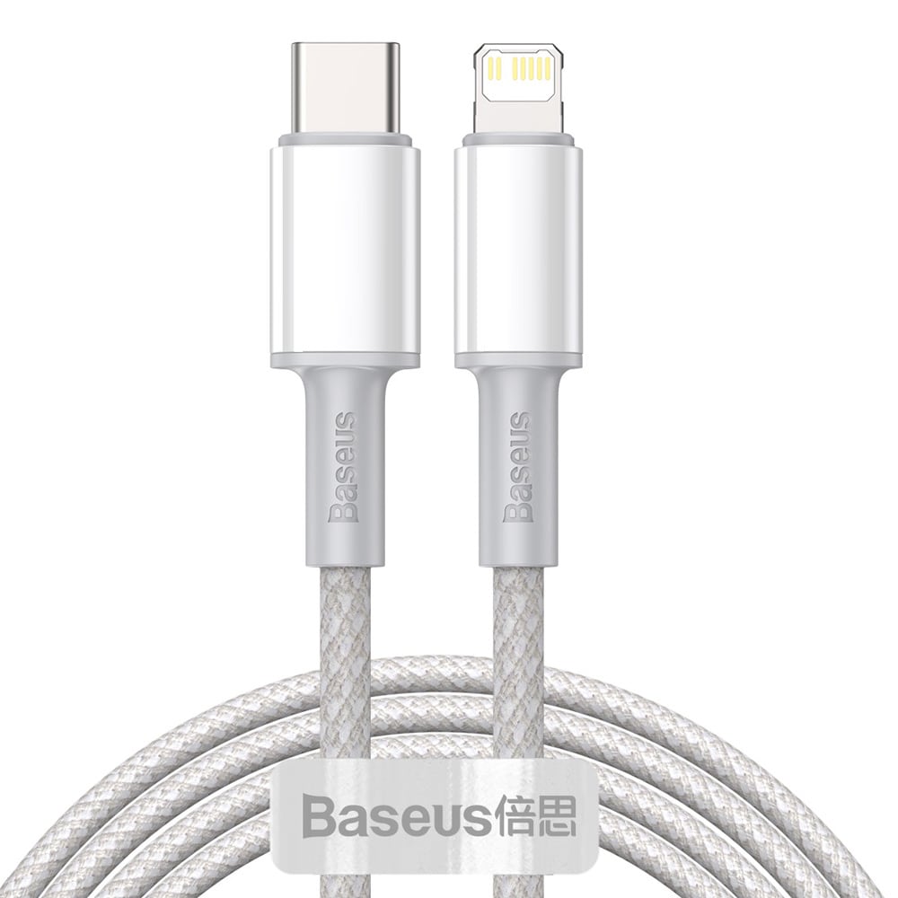 Baseus HD PD USB-C - Lightning 20W 1 m Hvit