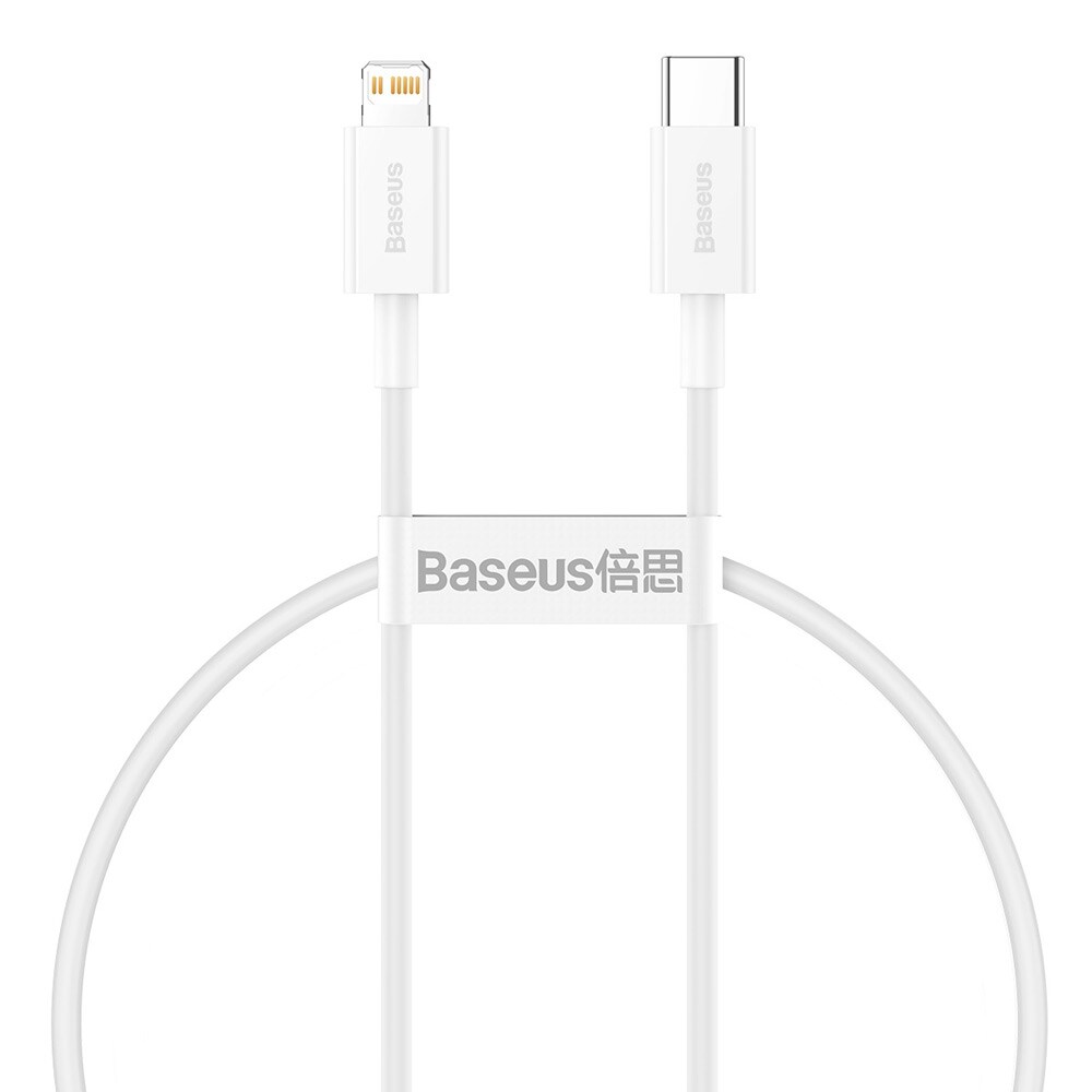 Baseus Superior PD USB-C - Lightning 20W 0,25 m Hvit