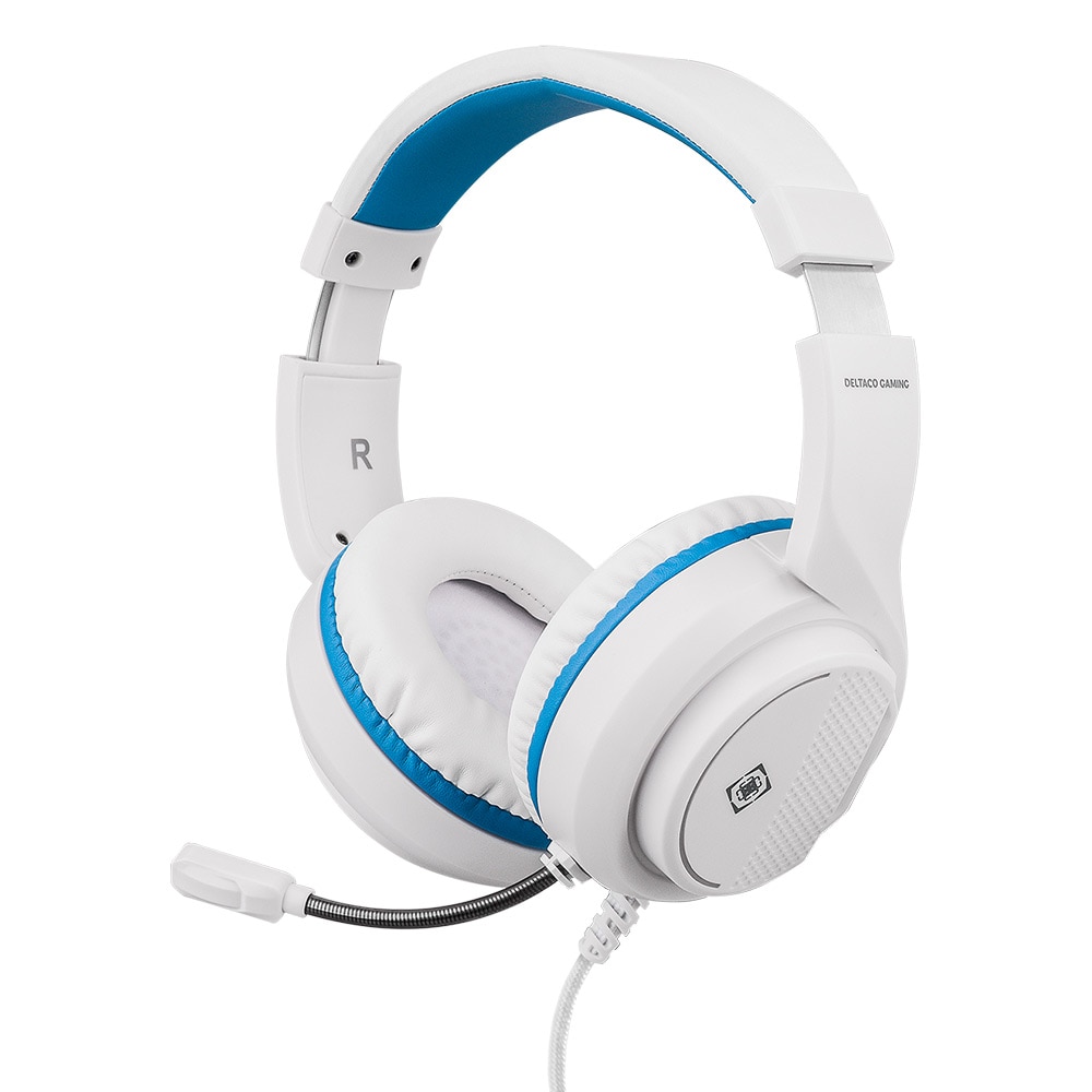 Deltaco Gaming headset for Sony Playstation 5 Hvit/Blå
