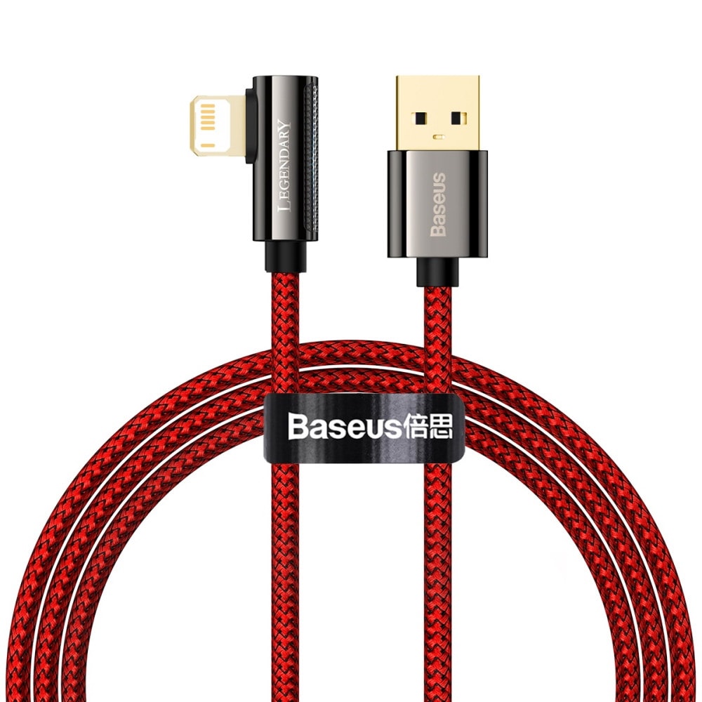 Baseus Legend USB - Lightning 2,4A 1m Rød