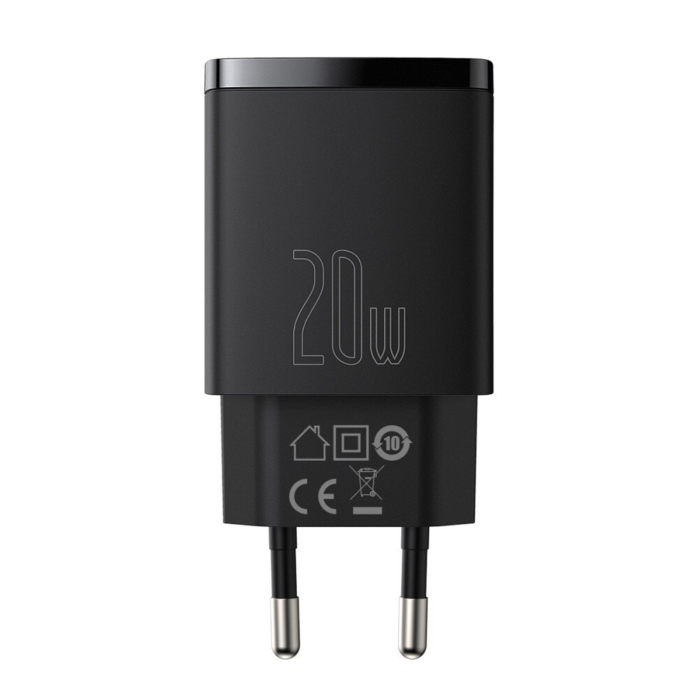 Baseus USB Vegglader PD 20W USB + USB-C