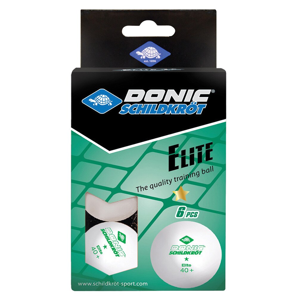 Donic Elite Ping Pong Balls 6-pakning
