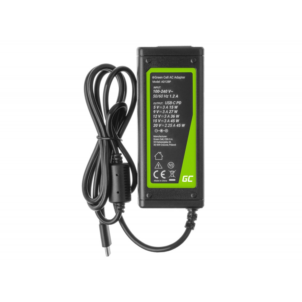 Green Cell Laptoplader USB-C 45W