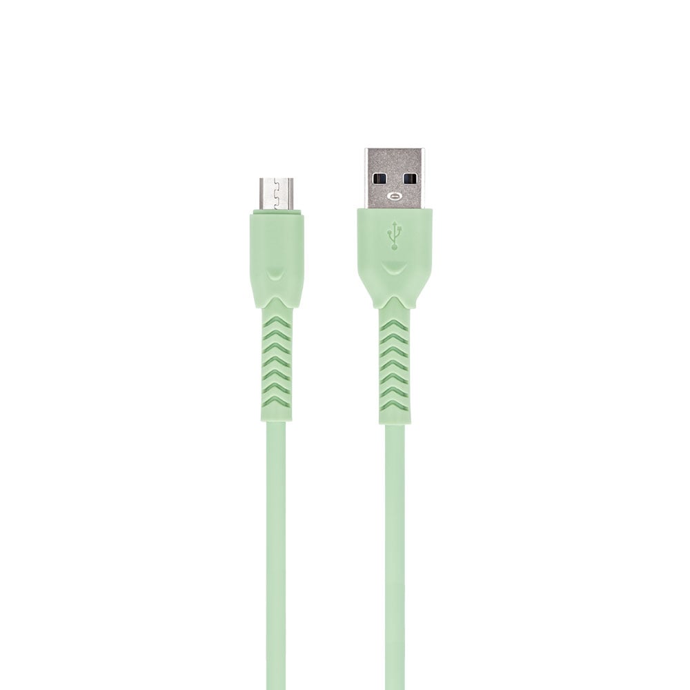Maxlife microUSB-kabel - 3A grønn