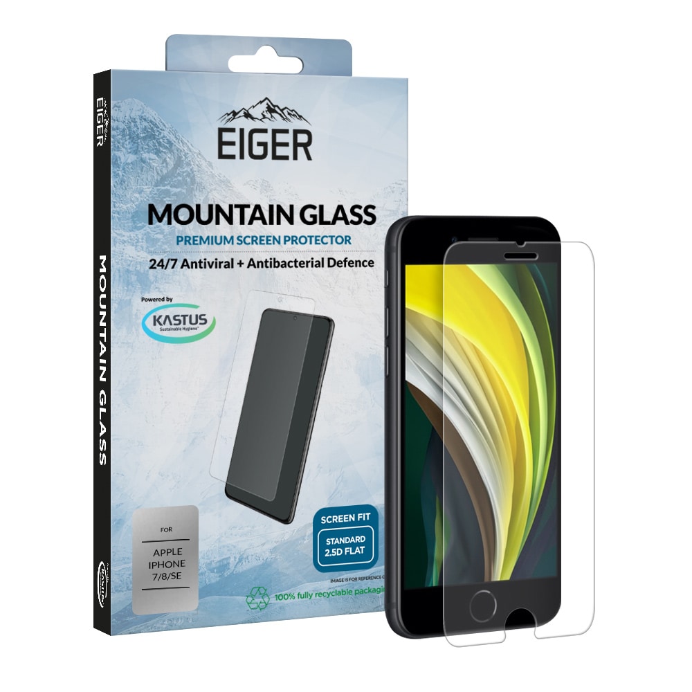 Eiger Glass Skjermbeskytter iPhone SE (2020)/8/7/6s/6