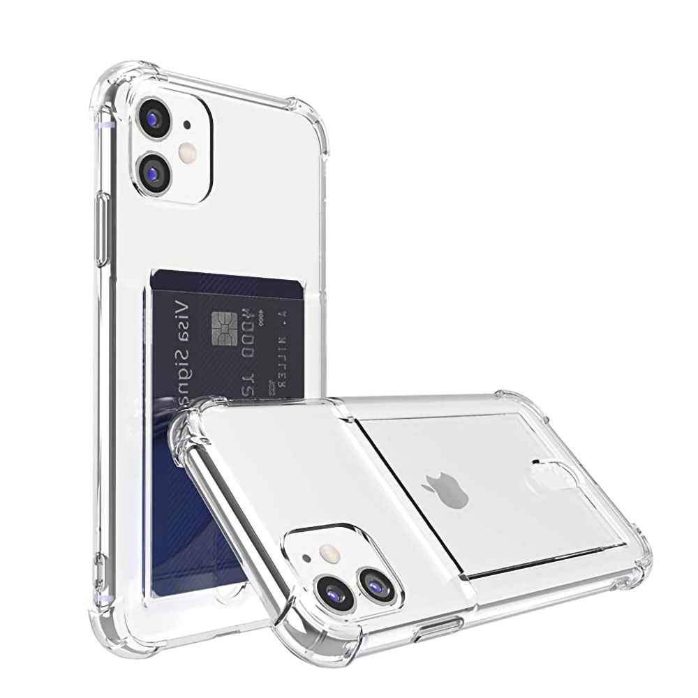 Gjennomsiktig bakdeksel med kortlomme iPhone 12 Pro Max