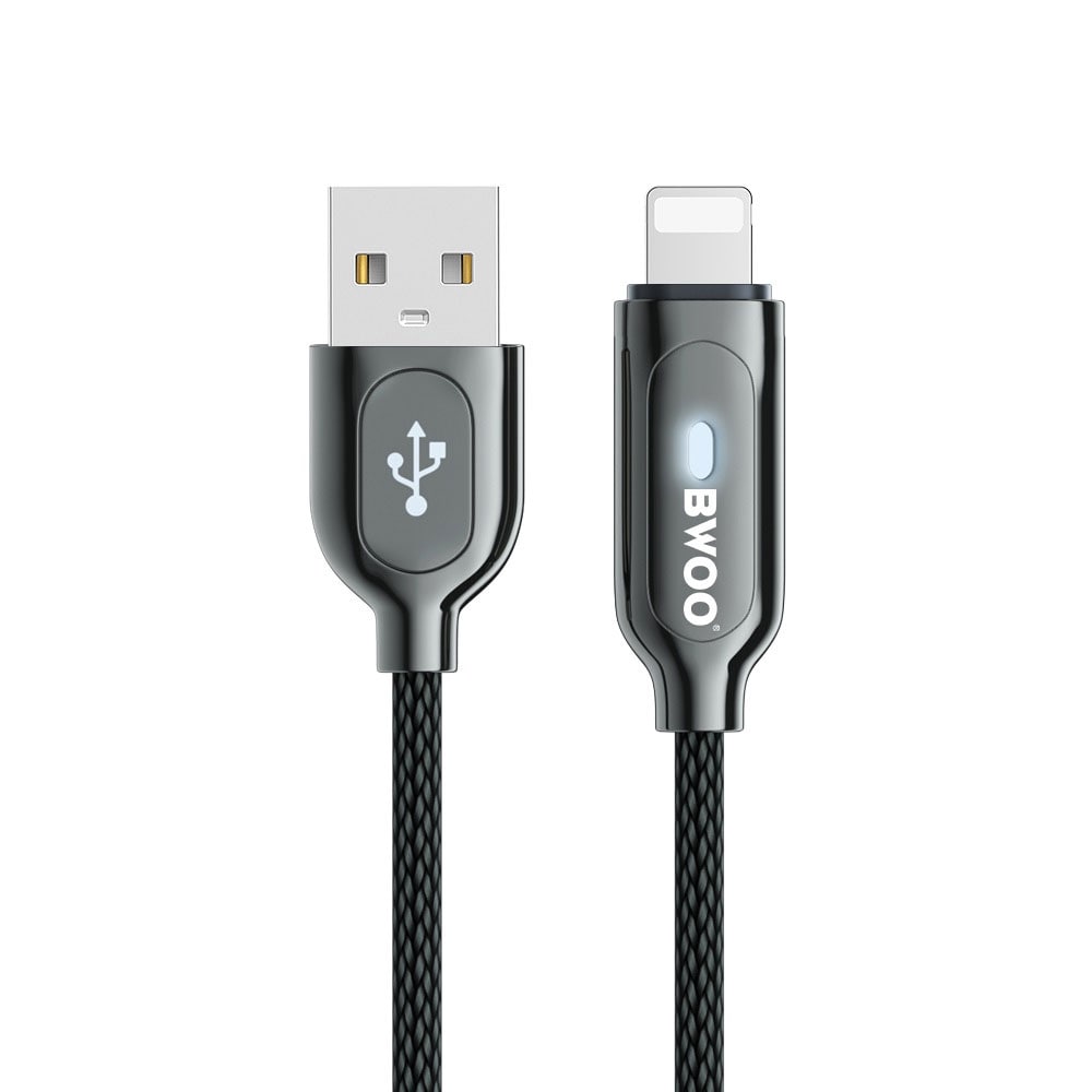 BWOO USB til iPhone - 2,4A Sort