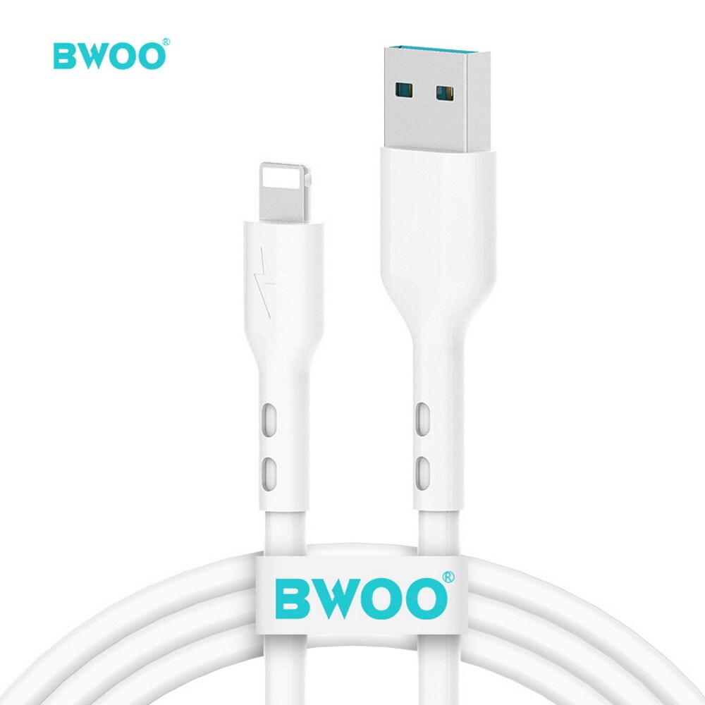 BWOO USB til iPhone - 3A Hvit