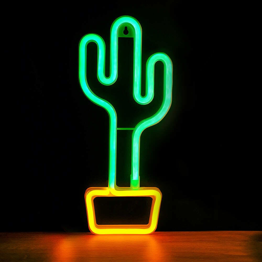 Neon-skilt - Kaktus