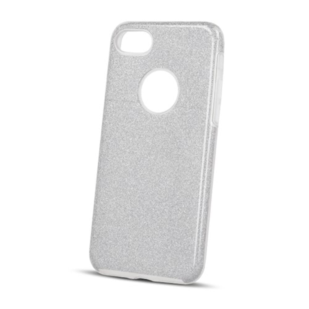 Glitterdeksel til iPhone 12 / 12 Pro Sølv