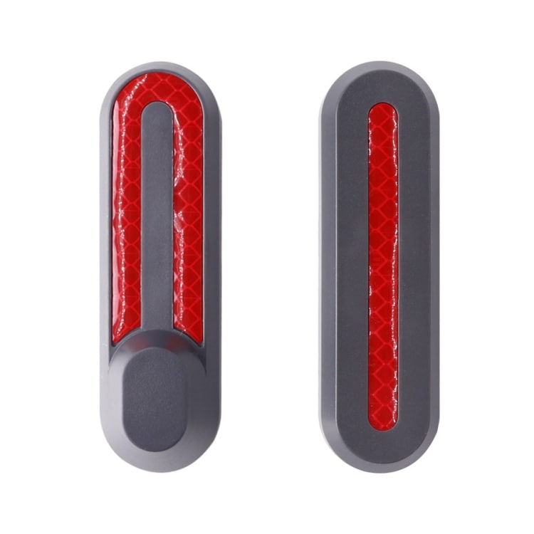Hjulkapsler med refleks for Xiaomi Mijia 1S/Pro - grå/rød