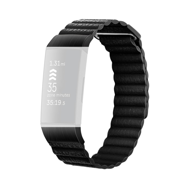 Sort skinnarmbånd for Fitbit Charge 3/4 - small