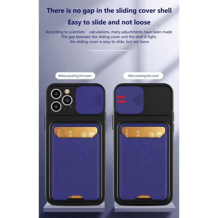 Deksel med kamerabeskytter og kortspor for iPhone 11 Pro - sort