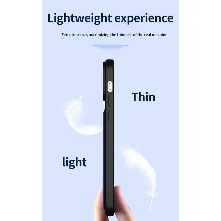 Deksel med kamerabeskytter og kortspor for iPhone 13 Pro Max - sort