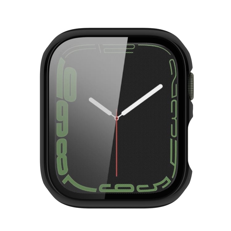 Støtsikker skjermbeskytter for Apple Watch Series 7 45mm - sort