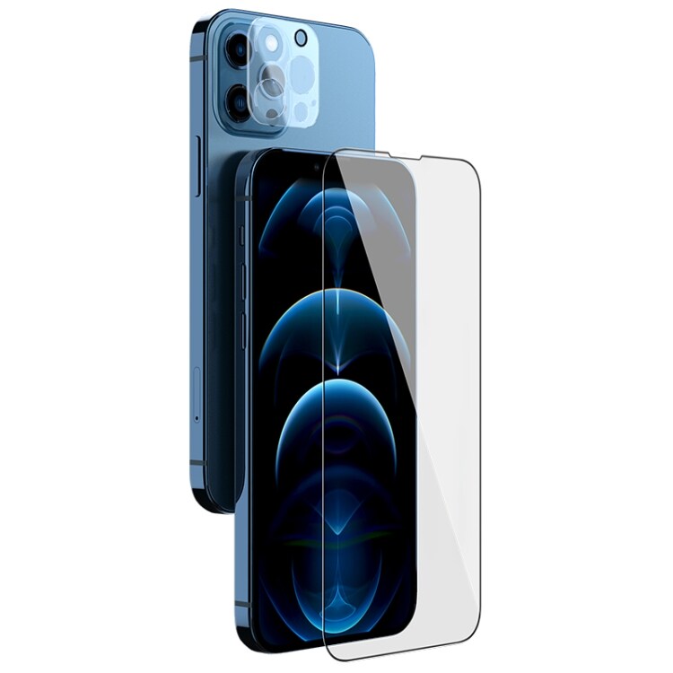 Skjermbeskytter med herdet glass og linsebeskytter for iPhone 13 Pro Max