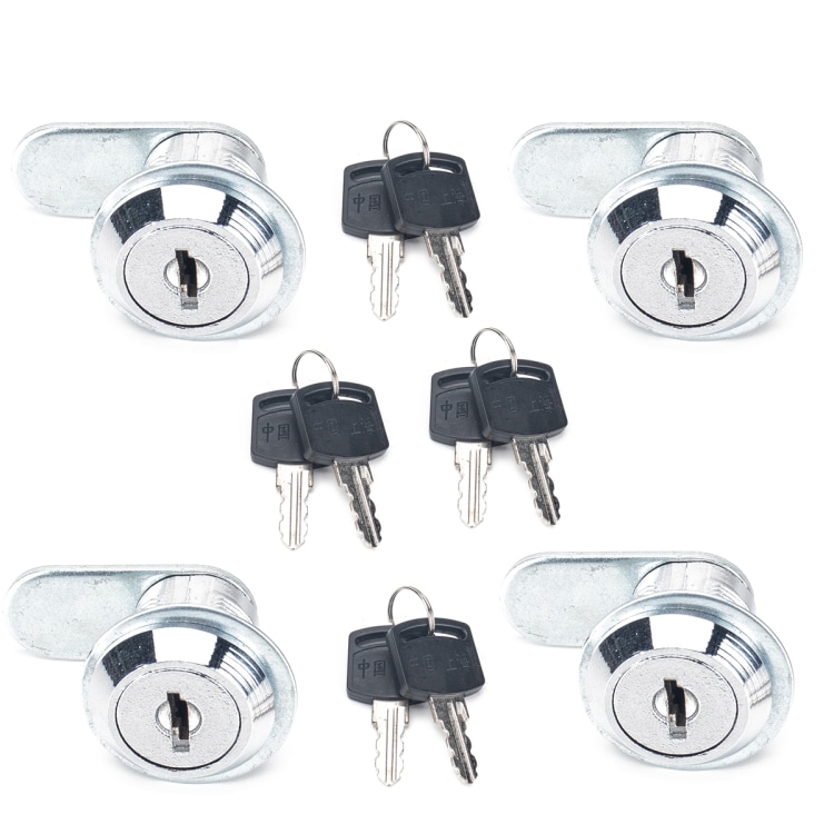 4 låsesylindere inkludert nøkler