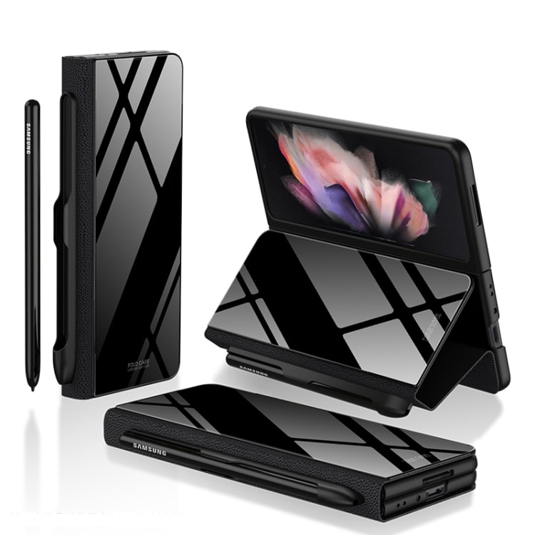 Mobiletui i herdet glass med pennelomme for Samsung Galaxy Z Fold3 5G