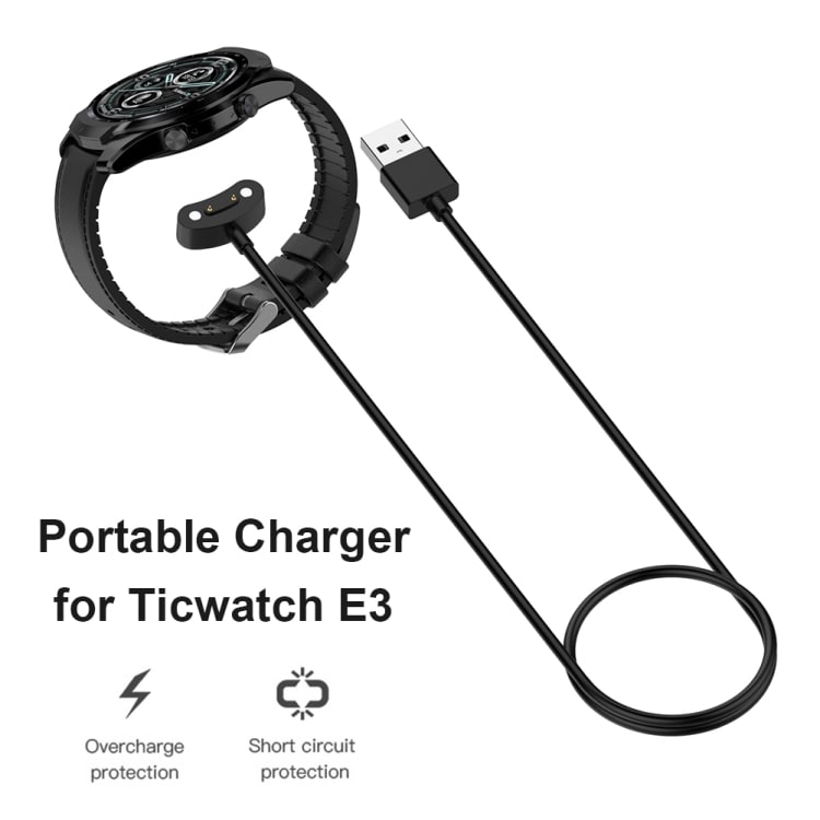 Ladekabel for Ticwatch E3/Pro 3/Pro 3 LTE