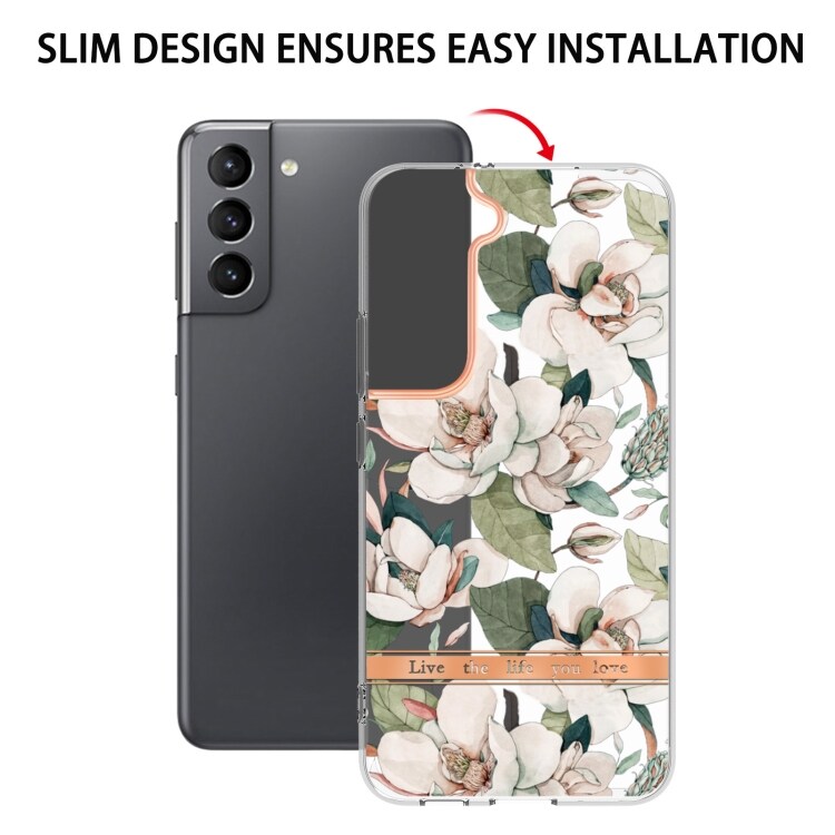 Mobildeksel med blomstermønster for Samsung Galaxy S22+