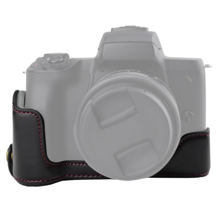 Bunnbeskyttelse i PU-skinn Canon EOS M50 / M50 Mark II Sort