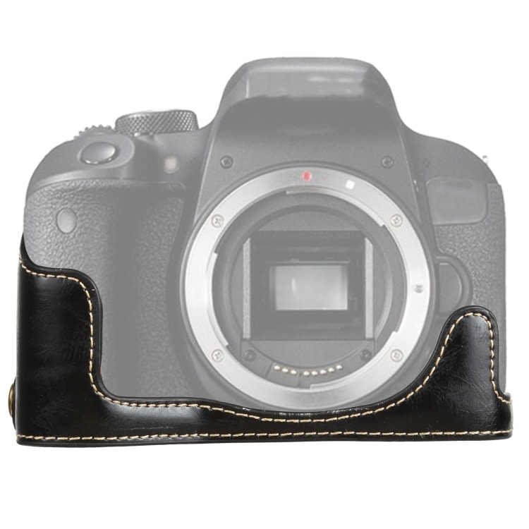 Bunnbeskyttelse i PU-skinn Canon EOS 77D / 800D Sort